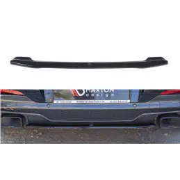 Maxton Central Rear Splitter for BMW X4 M-Pack G02 Gloss Black, X4 G02