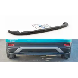 Maxton Central Rear Splitter Volkswagen T-Cross Gloss Black, T-Cross