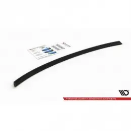 Maxton Central Rear Splitter Audi A4 B8 Avant Gloss Black, A4/S4 B8