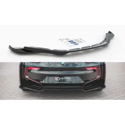 Maxton Central Rear Splitter BMW i8 Gloss Black, I8