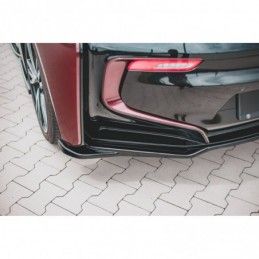 Maxton Central Rear Splitter BMW i8 Gloss Black, I8