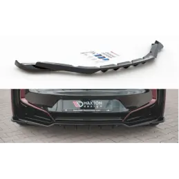 Maxton Central Rear Splitter (with vertical bars) BMW i8 Gloss Black, I8