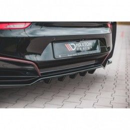 Maxton Central Rear Splitter (with vertical bars) BMW i8 Gloss Black, I8