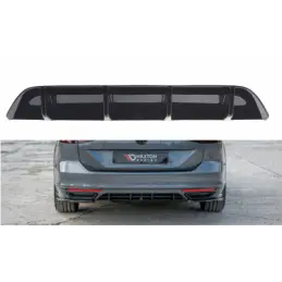 Maxton Rear Valance Volkswagen Passat R-Line B8 Gloss Black, Passat B8