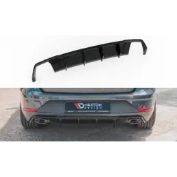 Maxton Rear Valance V.2 Seat Leon Cupra ST Mk3 FL Gloss Black, Leon Mk3 / Facelift Cupra