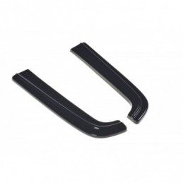 Maxton Rear Side Splitters Volkswagen T6 Gloss Black, T6