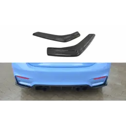 Maxton Rear Side Splitters BMW M4 F82 Gloss Black, Serie 4 F32/ M4