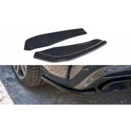 Maxton Rear Side Splitters for BMW X4 M-Pack G02 Gloss Black, X4 G02