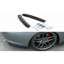 Maxton Rear Side Splitters Porsche 911 Carrera 991 Gloss Black, 991