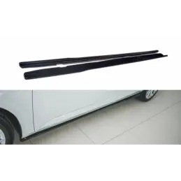 Maxton Side Skirts Diffusers Skoda Superb Mk3 FL Gloss Black, Superb