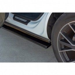 Maxton Side skirts Diffusers Audi Q8 S-line Gloss Black, Q8