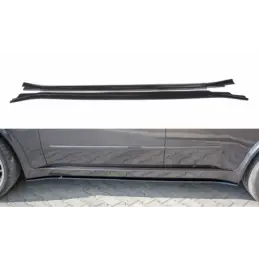 Maxton Side skirts Diffusers for BMW X5 E70 Facelift M-pack Gloss Black, X5 E70