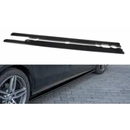 Maxton Side skirts Diffusers Mercedes-Benz E43 AMG / AMG-Line W213 Gloss Black, W213