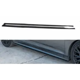 Maxton Side skirts Diffusers Volkswagen Passat R-Line B8 Gloss Black, Passat B8