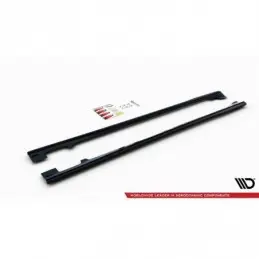 Maxton Side skirts Diffusers Volvo V40 Gloss Black, V40