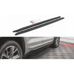 Maxton Side Skirts Diffusers Skoda Kodiaq Mk1 Sportline/RS Gloss Black, Kodiaq