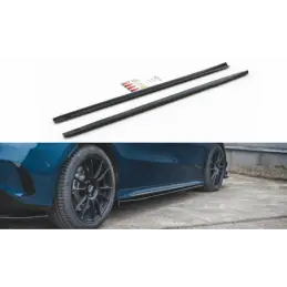 Maxton Side Skirts Diffusers V.1 Mercedes A35 AMG / AMG-Line W177 Gloss Black, CLASSE A