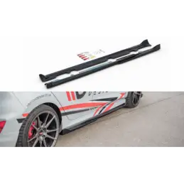 Maxton Side Skirts Diffusers V.4 Ford Fiesta Mk8 ST / ST-Line Gloss Black, Fiesta Mk8