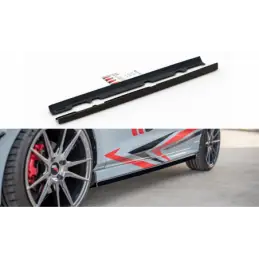 Maxton Side Skirts Diffusers V.2 Ford Fiesta Mk8 ST / ST-Line Gloss Black, Fiesta Mk8