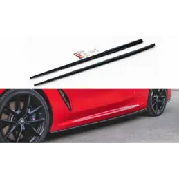 Maxton Side Skirts Diffusers BMW 8 Coupe M-Pack G15 Gloss Black, Serie 8 G15