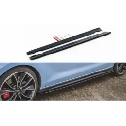 Maxton Side Skirts Diffusers V.4 Hyundai I30 N Mk3 / Mk3 FL Hatchback/ Fastback Gloss Black, Hyundai