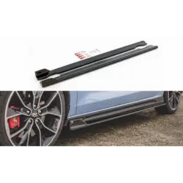 Maxton Side Skirts Diffusers V.5 Hyundai I30 N Mk3 / Mk3 FL Hatchback/ Fastback Gloss Black, Hyundai