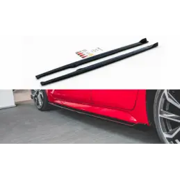 Maxton Side Skirts Diffusers Toyota Corolla XII Hatchback Gloss Black, TOYOTA