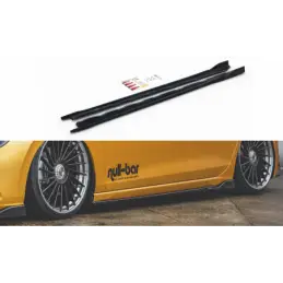 Maxton Side Skirts Diffusers V.2 VW Golf 8 Gloss Black, Golf 8