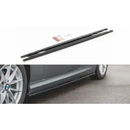 Maxton Side Skirts Diffusers BMW 3 E90/E91 Facelift Gloss Black, Serie 3 E90/ E91