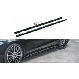 Maxton Side Skirts Diffusers Mercedes-Benz CLS AMG-Line / 53AMG C257 Gloss Black, MERCEDES