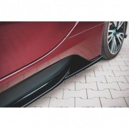 Maxton Side Skirts Diffusers BMW i8 Gloss Black, I8