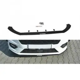 Maxton Front Racing Splitter V.2 Ford Fiesta Mk8 ST / ST-Line Gloss Black, Fiesta Mk8