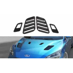 Maxton Bonnet Vents Ford Focus ST-Line / ST Mk4 Gloss Black, Focus Mk4 / ST-Line