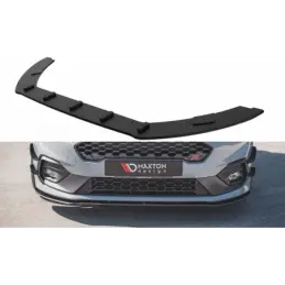 Maxton Racing Durability Front Splitter Ford Fiesta Mk8 ST / ST-Line Black-Red, FORD