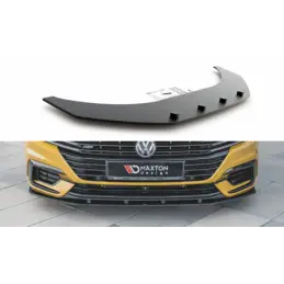 Maxton Racing Durability Front Splitter Volkswagen Arteon R-Line Black-Red, MAXTON DESIGN