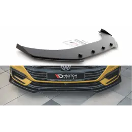 Maxton Racing Durability Front Splitter + Flaps Volkswagen Arteon R-Line Black + Gloss Flaps , MAXTON DESIGN