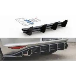 Maxton Racing Durability Rear Diffuser V.1 VW Golf 7 GTI Black, Golf 7