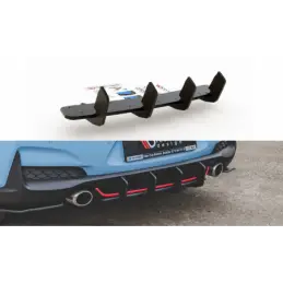 Maxton Racing Durability Rear Diffuser V.2 Hyundai I30 N Mk3 Hatchback Black, Hyundai