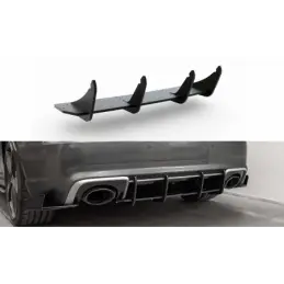 Maxton Racing Durability Rear Diffuser V.1 Audi RS3 8V Sportback Black, A3/S3/RS3 8V