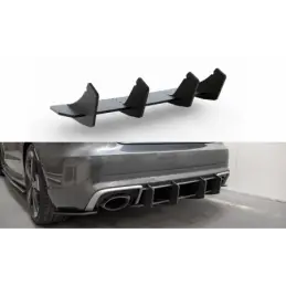 Maxton Racing Durability Rear Diffuser V.2 Audi RS3 8V Sportback Black, A3/S3/RS3 8V