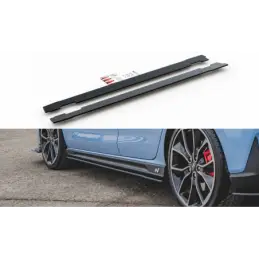 Maxton Racing Durability Side Skirts Diffusers Hyundai I30 N Mk3 / Mk3 FL Hatchback / Fastback Black, Hyundai