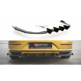 Maxton Racing Durability Rear Valance + Flaps Volkswagen Arteon R-Line Black + Gloss Flaps , MAXTON DESIGN