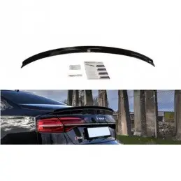 Maxton Spoiler Cap Audi S8 D4 FL Gloss Black, A8/S8 D4