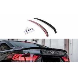 Maxton Spoiler Cap Lexus LS Mk4 Facelift Gloss Black, Lexus