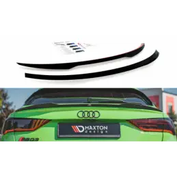 Maxton Spoiler Cap Audi RSQ3 / Q3 S-Line Sportback F3 Gloss Black, Q3 / RSQ3 F25