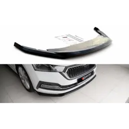 Maxton Front Splitter V.2 Skoda Octavia Mk4 Gloss Black, SKODA