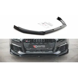 Maxton Front Splitter V.3 Audi RS3 8V FL Sportback Gloss Black, A3/S3/RS3 8V