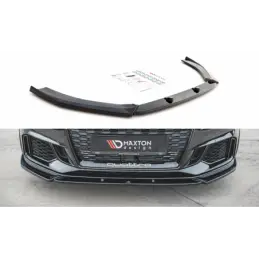 Maxton Front Splitter V.4 Audi RS3 8V FL Sportback Gloss Black, A3/S3/RS3 8V