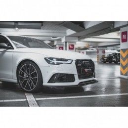 Maxton Front Splitter V.4 Audi RS6 C7 Gloss Black, MAXTON DESIGN