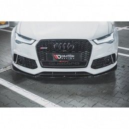 Maxton Front Splitter V.4 Audi RS6 C7 Gloss Black, MAXTON DESIGN